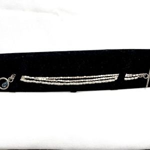 NEW! Aquamarine Teardrop Sterling Silver Bracelet